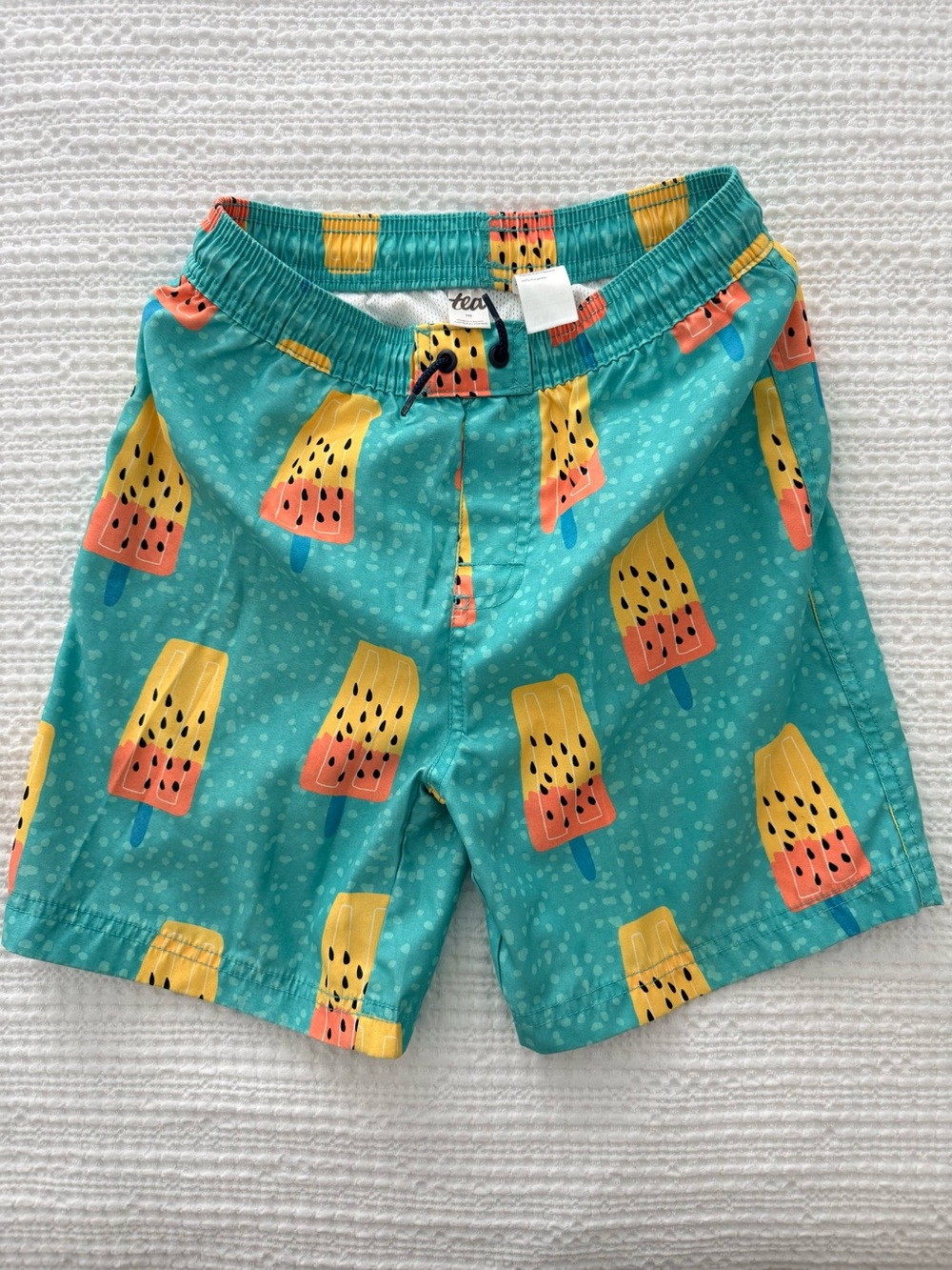 Kids Teal Popsicle Swim Shorts -